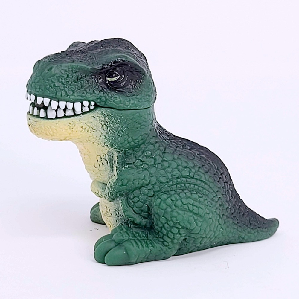 Schylling Dino Bites‎ ROARING T-Rex Stress Relief Squeeze Toy 3" Green WORKS